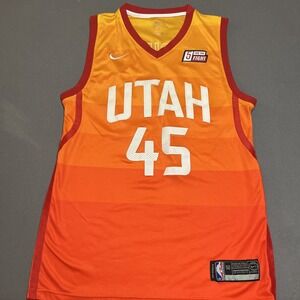 Donovan Mitchell Utah Jazz Nike Swingman Basketball Jersey Size 50 Orange